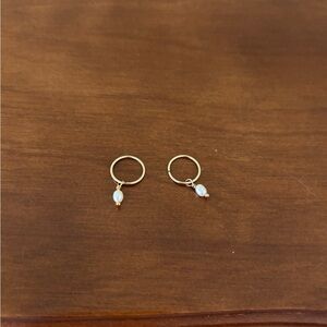 Gold huggie hoop earrings